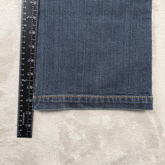 Seven7 Jeans Womens 29 Blue Bootcut Stretch Denim Embellished Rhinestone Jeans - Picture 11 of 13